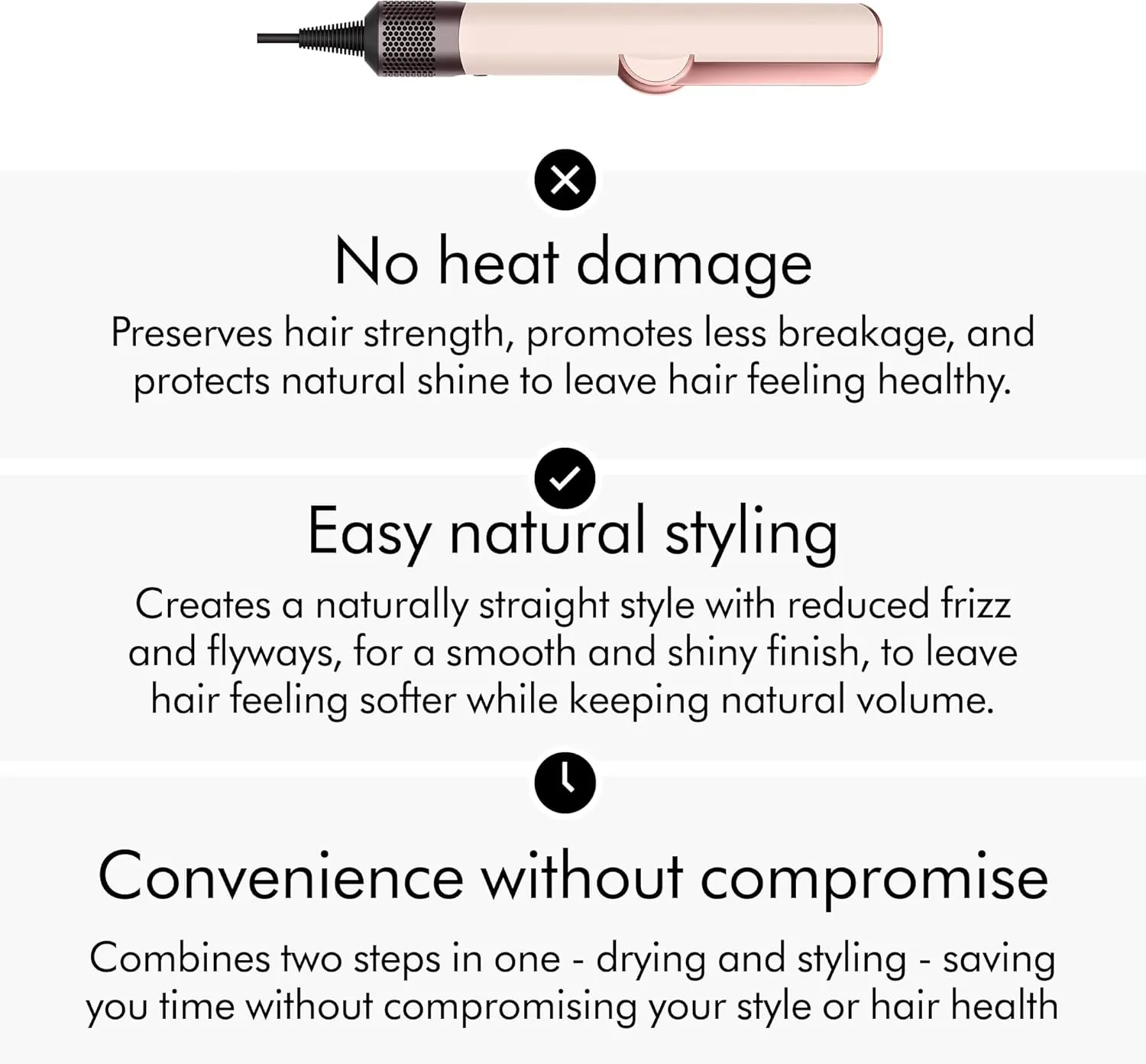 Dyson Airstrait™ straightener Ceramic Pink